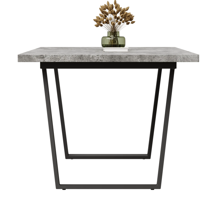 Simple and modern design, 6-person dining table, 62.9-inch rectangular MDF dining table, perfect for kitchen and dining rooms Default -DTYStore