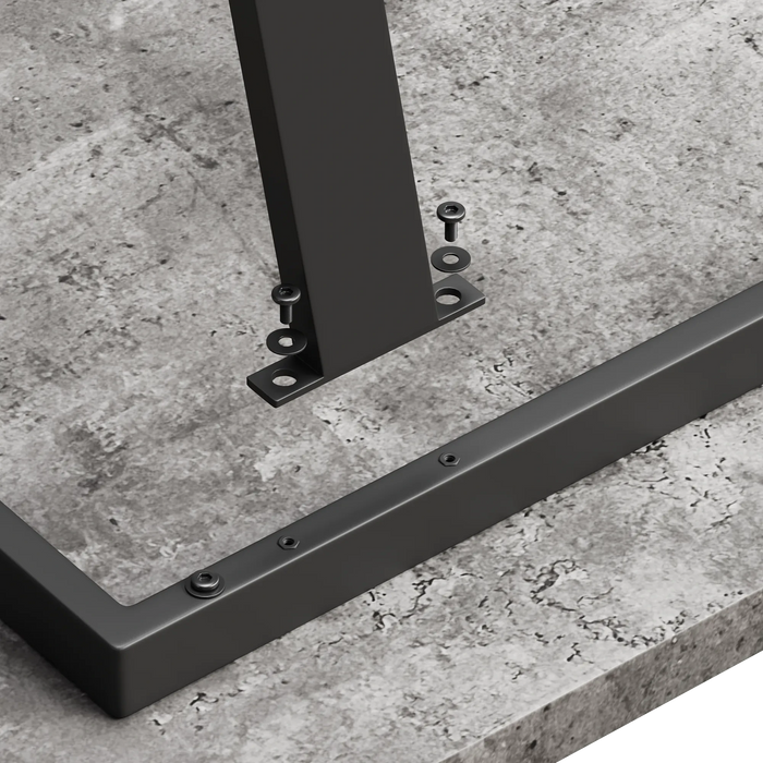 Simple and modern design, 6-person dining table, 62.9-inch rectangular MDF dining table, perfect for kitchen and dining rooms Default -DTYStore