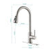 Single Handle Kitchen Sink Faucet with Pull Out Sprayer Default -DTYStore