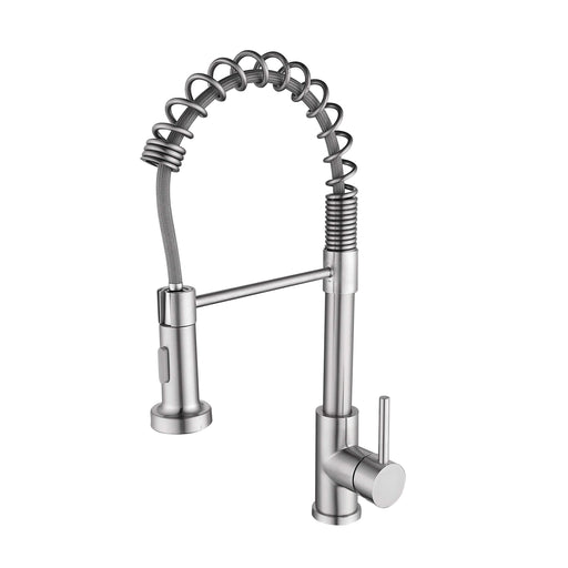 Single Handle Pull Down Sprayer Kitchen Sink Faucet Default -DTYStore