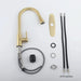 Single Handle Stainless Steel Kitchen Sink Faucet with Pull Down Sprayer - DTY Store
