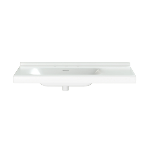 Sinks rectangular 36 inch bathroom sinks, modern rectangular countertop bathroom sinks, porcelain ceramic bathroom sinks.White, 36''W x 20''D ---Sink only. Default -DTYStore