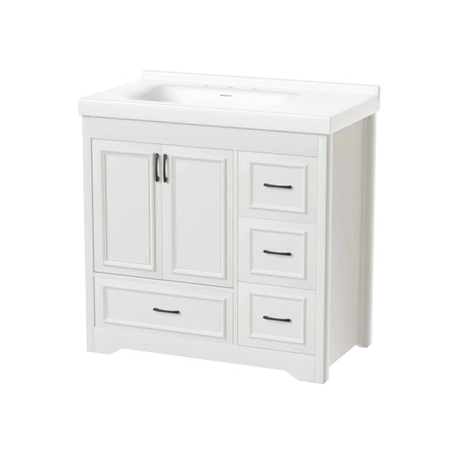 Sinks rectangular 36 inch bathroom sinks, modern rectangular countertop bathroom sinks, porcelain ceramic bathroom sinks.White, 36''W x 20''D ---Sink only. Default -DTYStore
