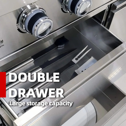 Six Burners Grill Default -DTYStore