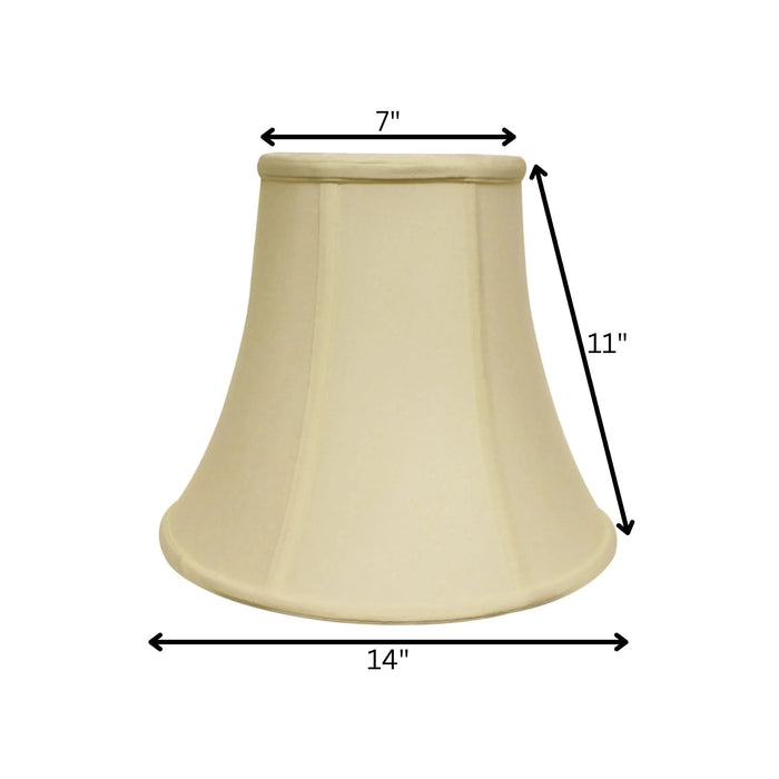 Slant Bell Softback Lampshade with Washer Fitter, Egg Default -DTYStore
