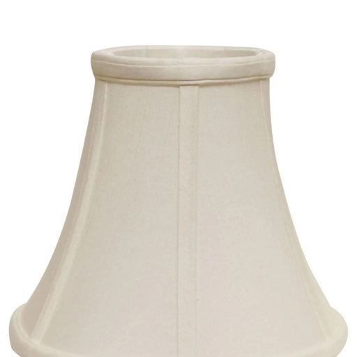 Slant Bell Softback Lampshade with Washer Fitter, White Natural Fabric Lampshade for Table Lamps, 7' Top x 14' Bottom x 11' Height Default -DTYStore