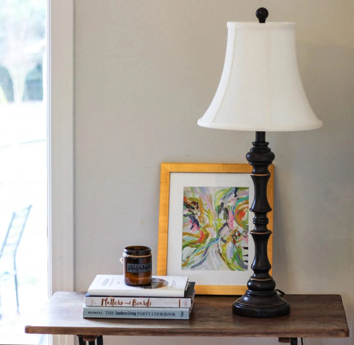 Slant Bell Softback Lampshade with Washer Fitter, White Default -DTYStore