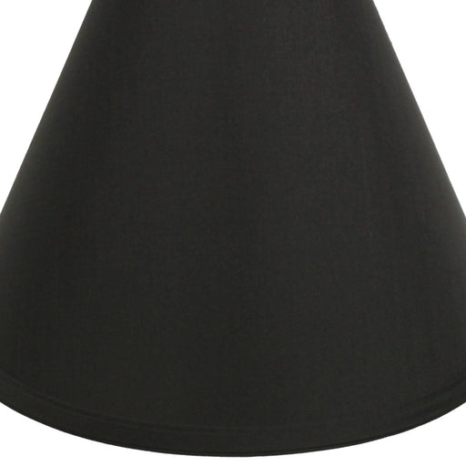 Slant Deep Cone Hardback Lampshade with Washer Fitter, Black Default -DTYStore
