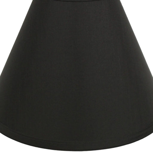 Slant Deep Cone Hardback Lampshade with Washer Fitter, Black Default -DTYStore