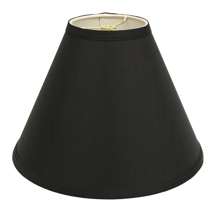 Slant Deep Cone Hardback Lampshade with Washer Fitter, Black Default -DTYStore
