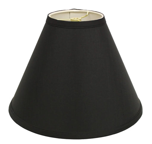 Slant Deep Cone Hardback Lampshade with Washer Fitter, Black Default -DTYStore