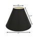 Slant Deep Cone Hardback Lampshade with Washer Fitter, Black Default -DTYStore