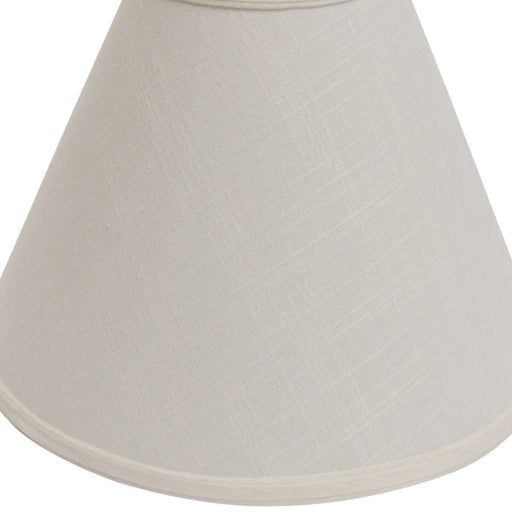 Slant Deep Cone Hardback Lampshade with Washer Fitter, Off White Default -DTYStore