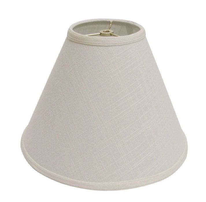 Slant Deep Cone Hardback Lampshade with Washer Fitter, Off White Default -DTYStore