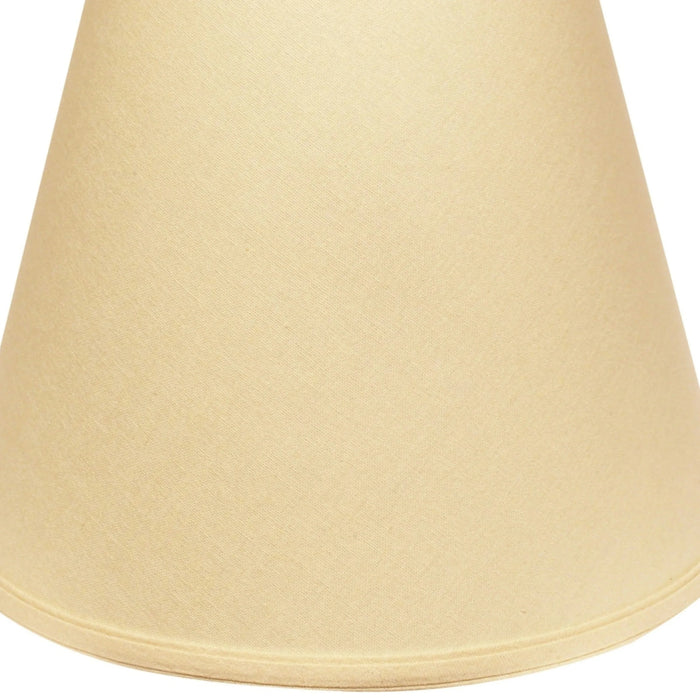 Slant Deep Empire Hardback Lampshade with Washer Fitter, Beige Default -DTYStore