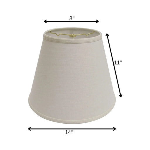 Slant Deep Empire Hardback Lampshade with Washer Fitter, White Default -DTYStore