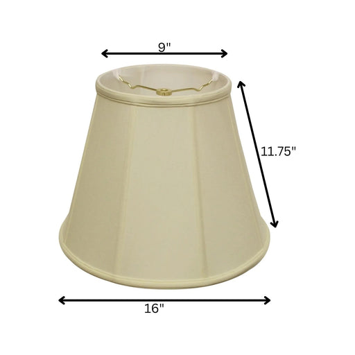 Slant Deep Empire Softback Lampshade with Washer Fitter, Egg Default -DTYStore