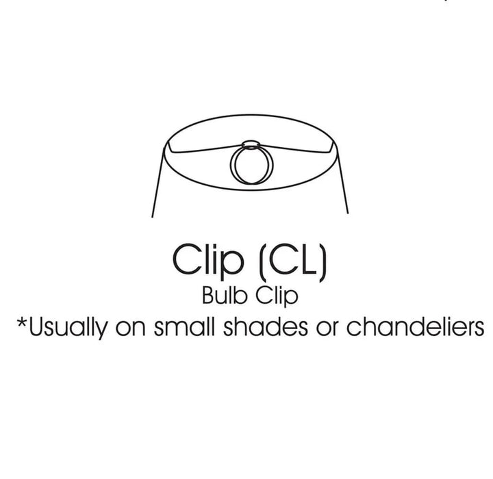 Slant Empire Hardback Lampshade with Bulb Clip, Beige Default -DTYStore