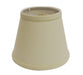 Slant Empire Hardback Lampshade with Bulb Clip, Beige Default -DTYStore