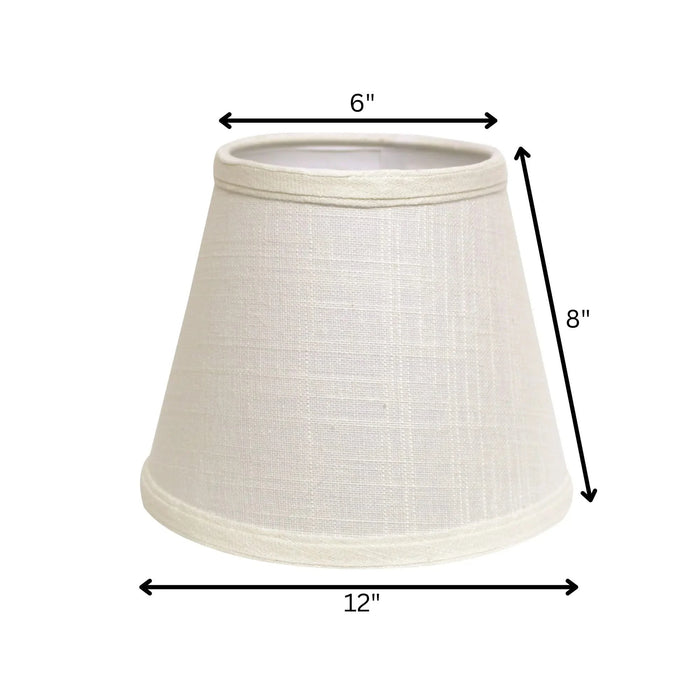Slant Empire Hardback Lampshade with Washer Fitter, White Default -DTYStore