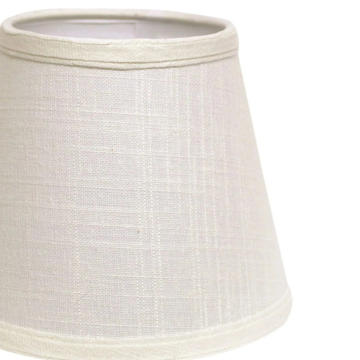 Slant Empire Hardback Lampshade with Washer Fitter, White Default -DTYStore