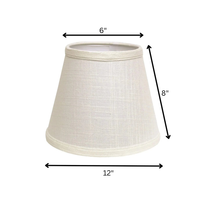 Slant Empire Hardback Lampshade with Washer Fitter, White Default -DTYStore