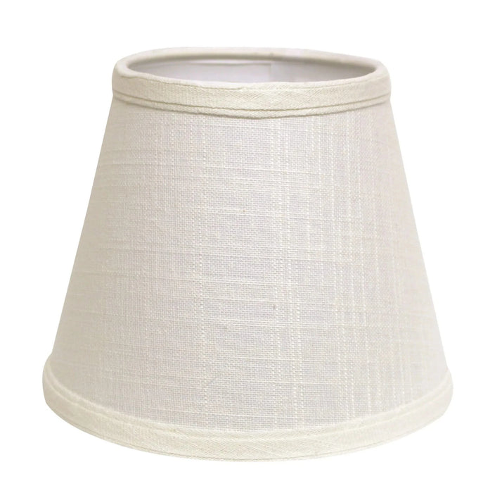 Slant Empire Hardback Lampshade with Washer Fitter, White Default -DTYStore