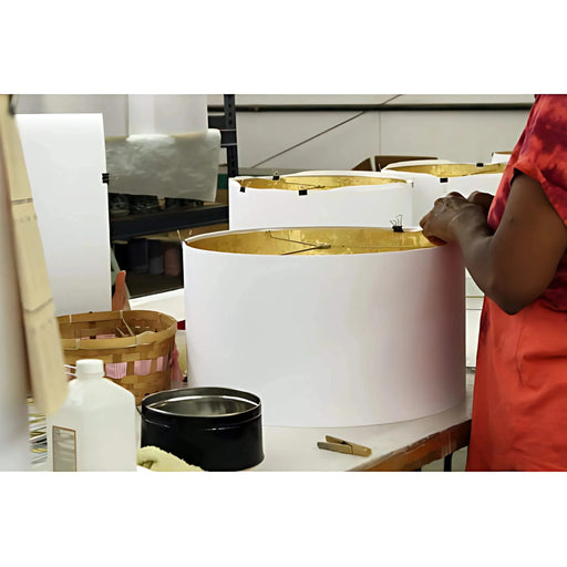 Slant English Box Pleat Softback Lampshade with Washer Fitter, Honey Default -DTYStore