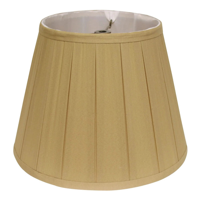 Slant English Box Pleat Softback Lampshade with Washer Fitter, Honey Default -DTYStore