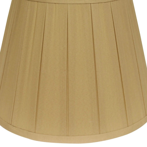 Slant English Box Pleat Softback Lampshade with Washer Fitter, Honey Default -DTYStore