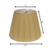 Slant English Box Pleat Softback Lampshade with Washer Fitter, Honey Default -DTYStore