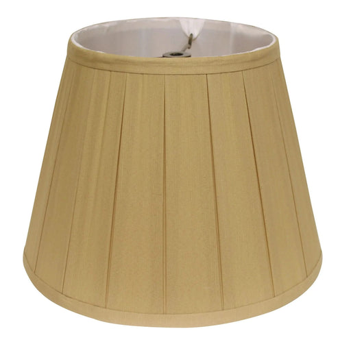 Slant English Box Pleat Softback Lampshade with Washer Fitter, Honey Default -DTYStore