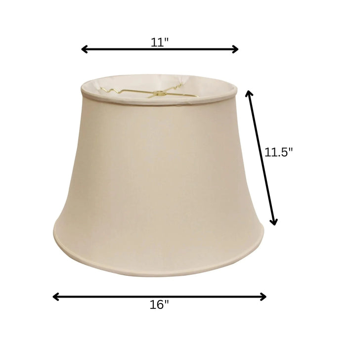 Slant Euro Bell Softback Lampshade with Washer Fitter, Champagne Default -DTYStore