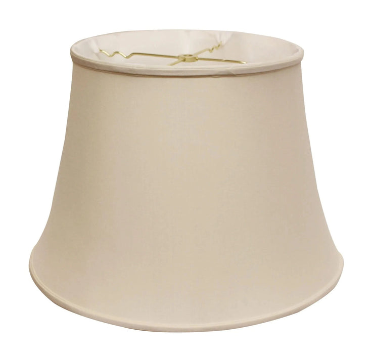 Slant Euro Bell Softback Lampshade with Washer Fitter, Champagne Default -DTYStore
