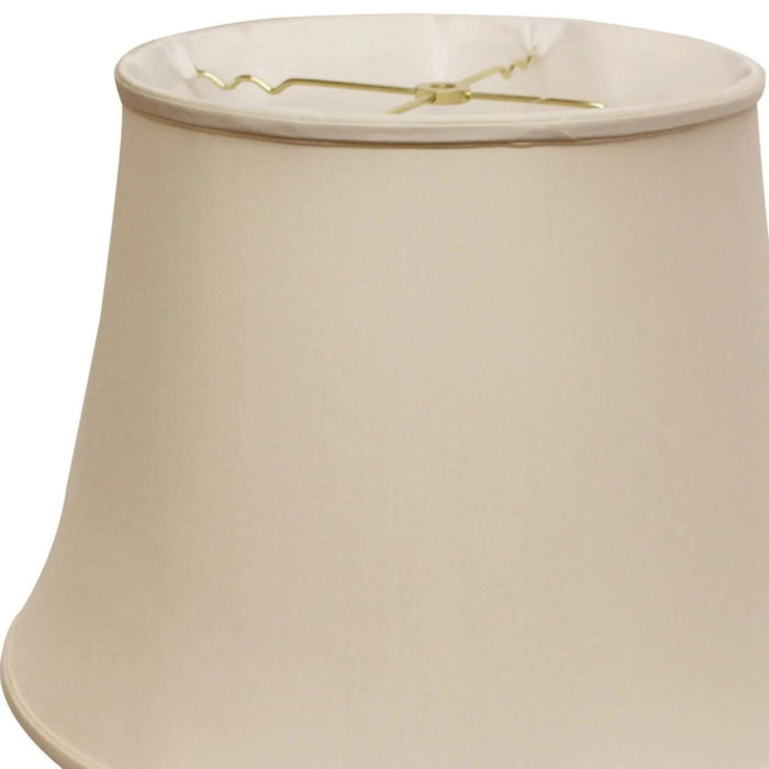 Slant Euro Bell Softback Lampshade with Washer Fitter, Champagne Default -DTYStore