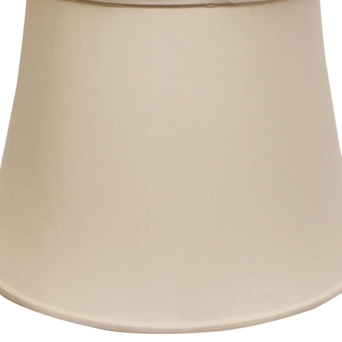 Slant Euro Bell Softback Lampshade with Washer Fitter, Champagne Default -DTYStore