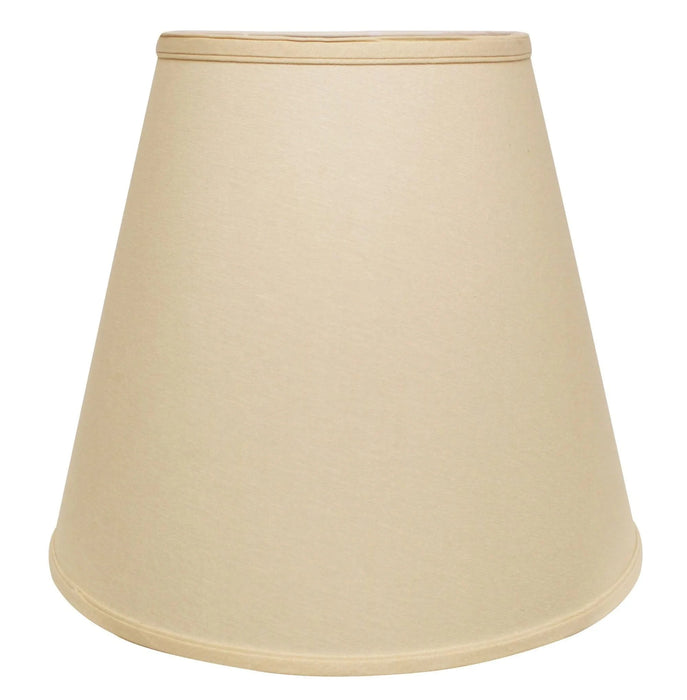 Slant Extra Deep Empire Hardback Lampshade with Washer Fitter, Beige Default -DTYStore