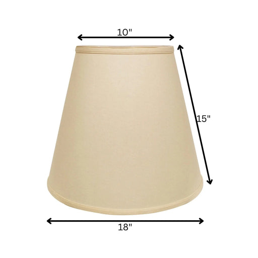 Slant Extra Deep Empire Hardback Lampshade with Washer Fitter, Beige Default -DTYStore