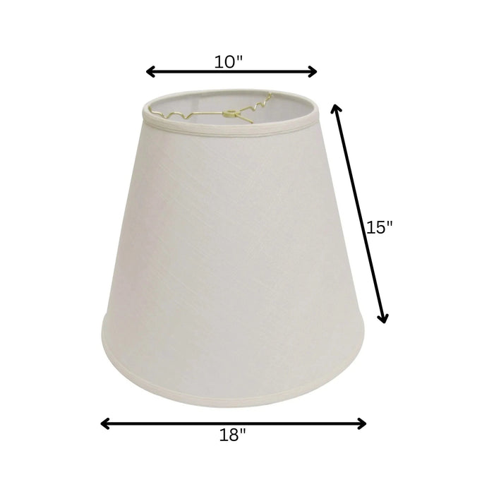 Slant Extra Deep Empire Hardback Lampshade with Washer Fitter, White Default -DTYStore