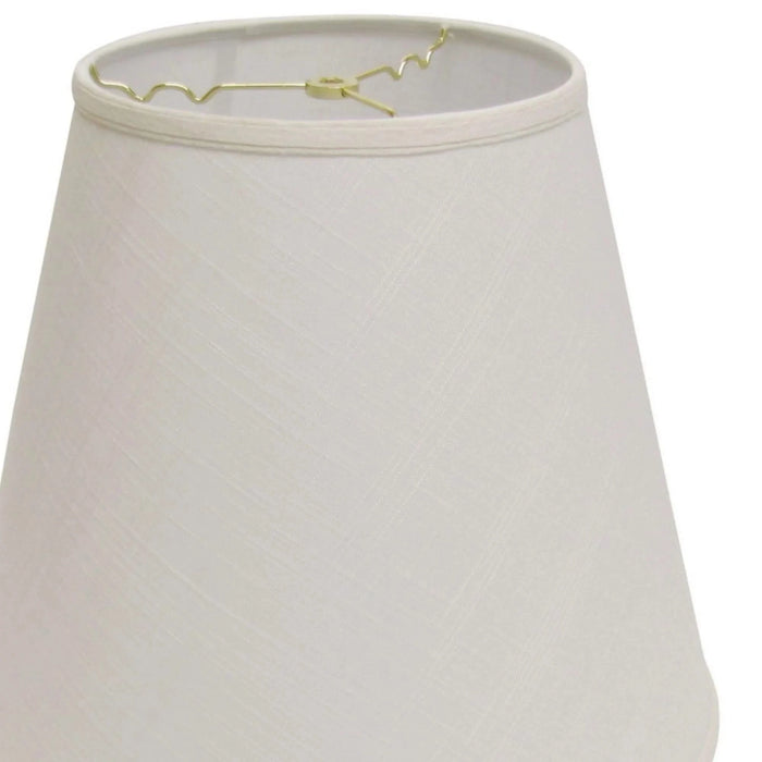 Slant Extra Deep Empire Hardback Lampshade with Washer Fitter, White Default -DTYStore