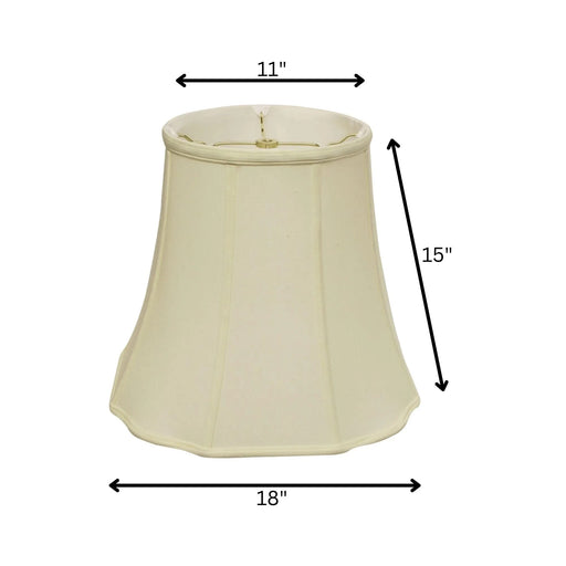 Slant Fancy Octagon Softback Lampshade with Washer Fitter, Egg Default -DTYStore