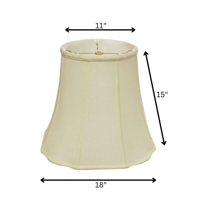 Slant Fancy Octagon Softback Lampshade with Washer Fitter, Egg Default -DTYStore