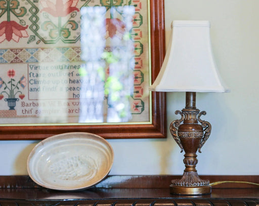 Slant Fancy Square Softback Lampshade with Bulb Clip, White Default -DTYStore