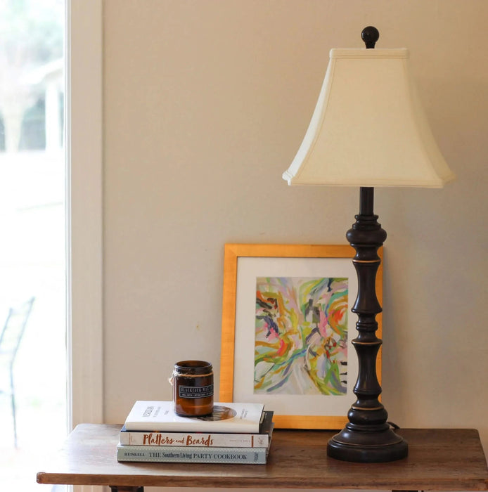 Slant Fancy Square Softback Lampshade with Washer Fitter, Egg Default -DTYStore