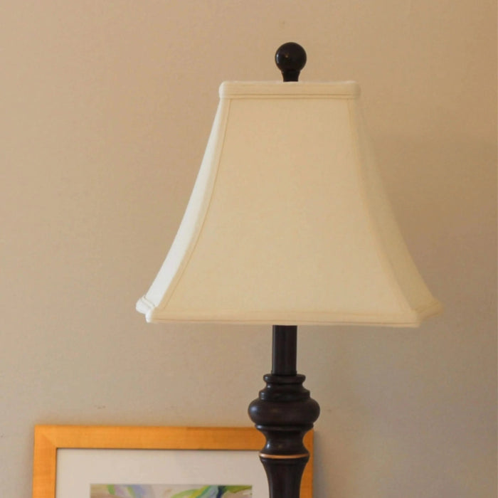 Slant Fancy Square Softback Lampshade with Washer Fitter, Egg Default -DTYStore