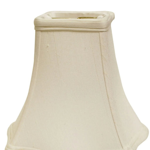 Slant Fancy Square Softback Lampshade with Washer Fitter, White Default -DTYStore