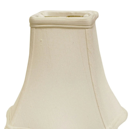 Slant Fancy Square Softback Lampshade with Washer Fitter, White Default -DTYStore