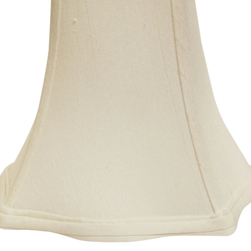 Slant Fancy Square Softback Lampshade with Washer Fitter, White Default -DTYStore