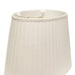 Slant Linen Oval Side Pleat Softback Lampshade with Washer Fitter, White Default -DTYStore