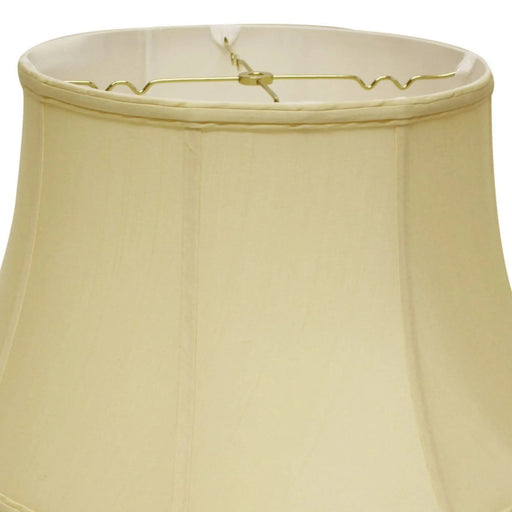 Slant Shallow Drum Softback Lampshade with Washer Fitter, Antique White Default -DTYStore
